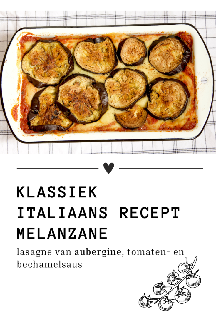ovenschaal met lasagne van aubergine