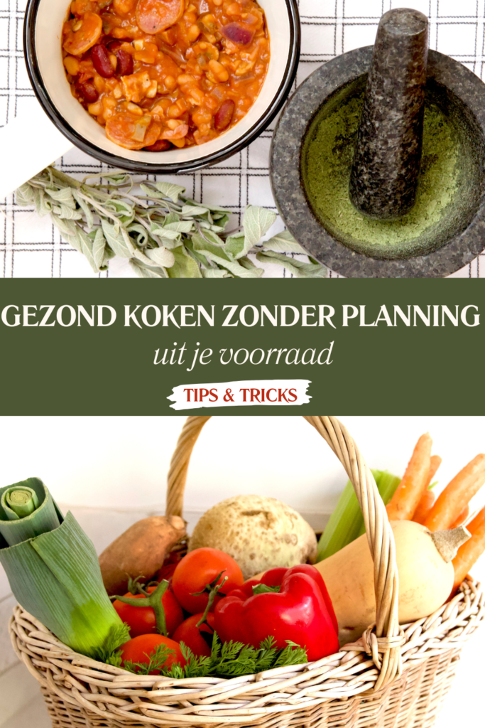 gezond koken zonder planning