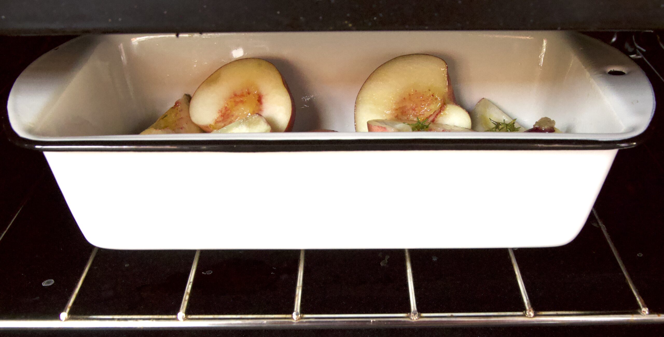 Processhot 5 perziken onder de gril