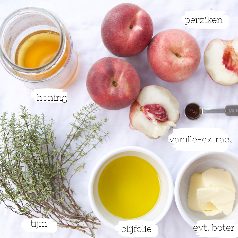 De ingrediënten voor een zomers toetje